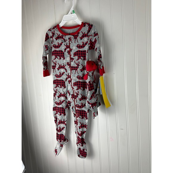 Max & Olivia Mini 2pc Set Boys Holiday Pjs - Picture 3 of 3